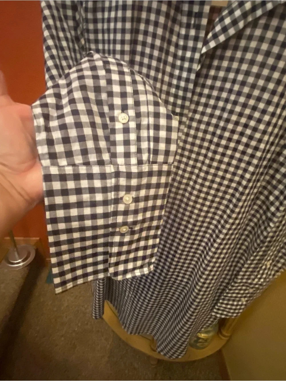 J.Crew - NEW - Gingham Cotton Voile Beach Shirt - Picture 7 of 10
